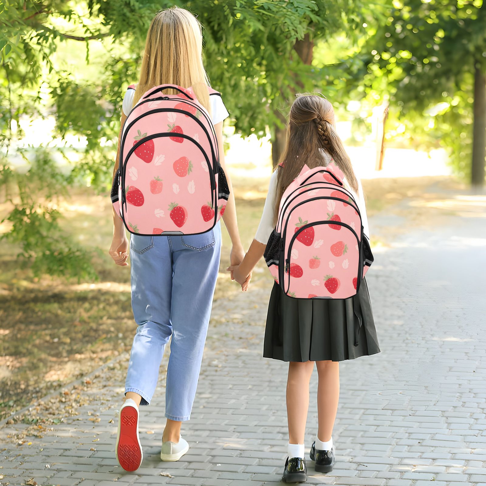 Multi-Design Kids Backpack Set - Space/Dinosaur/Flower Patterns Available,Certified School & Travel Bag