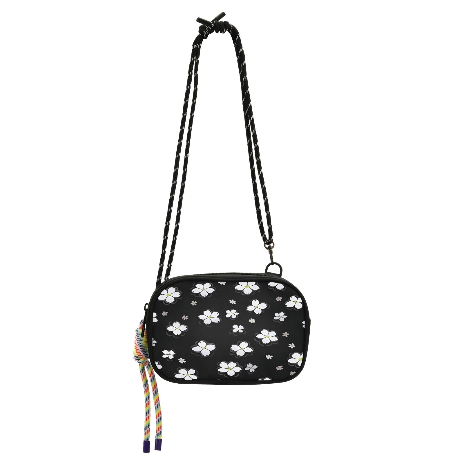 Floral Crossbody Phone Bag with Zipper Pocket