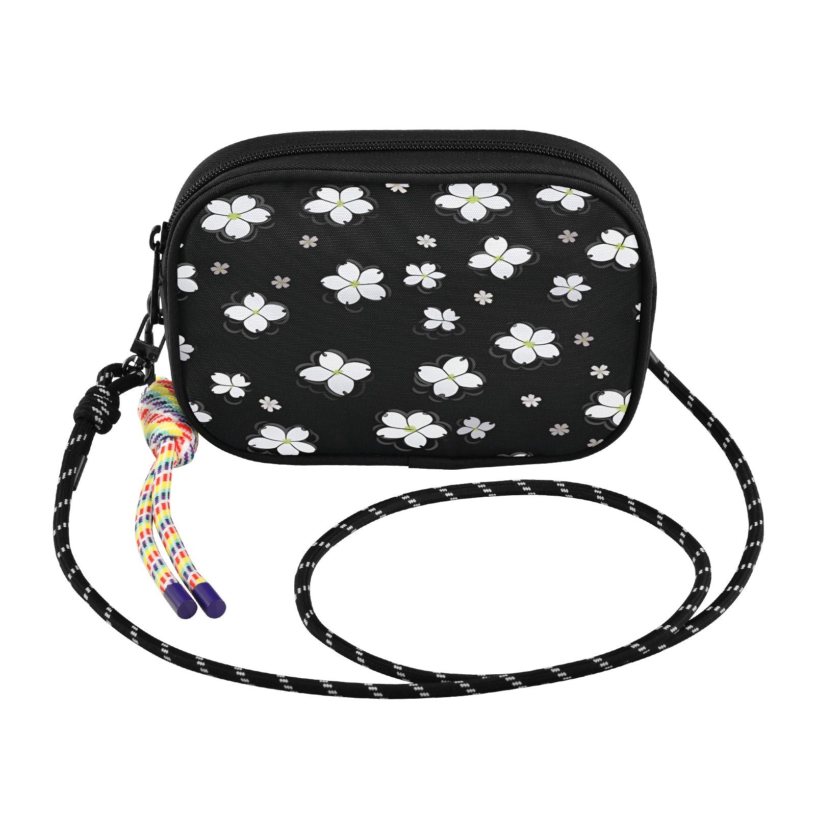 Floral Crossbody Phone Bag with Zipper Pocket