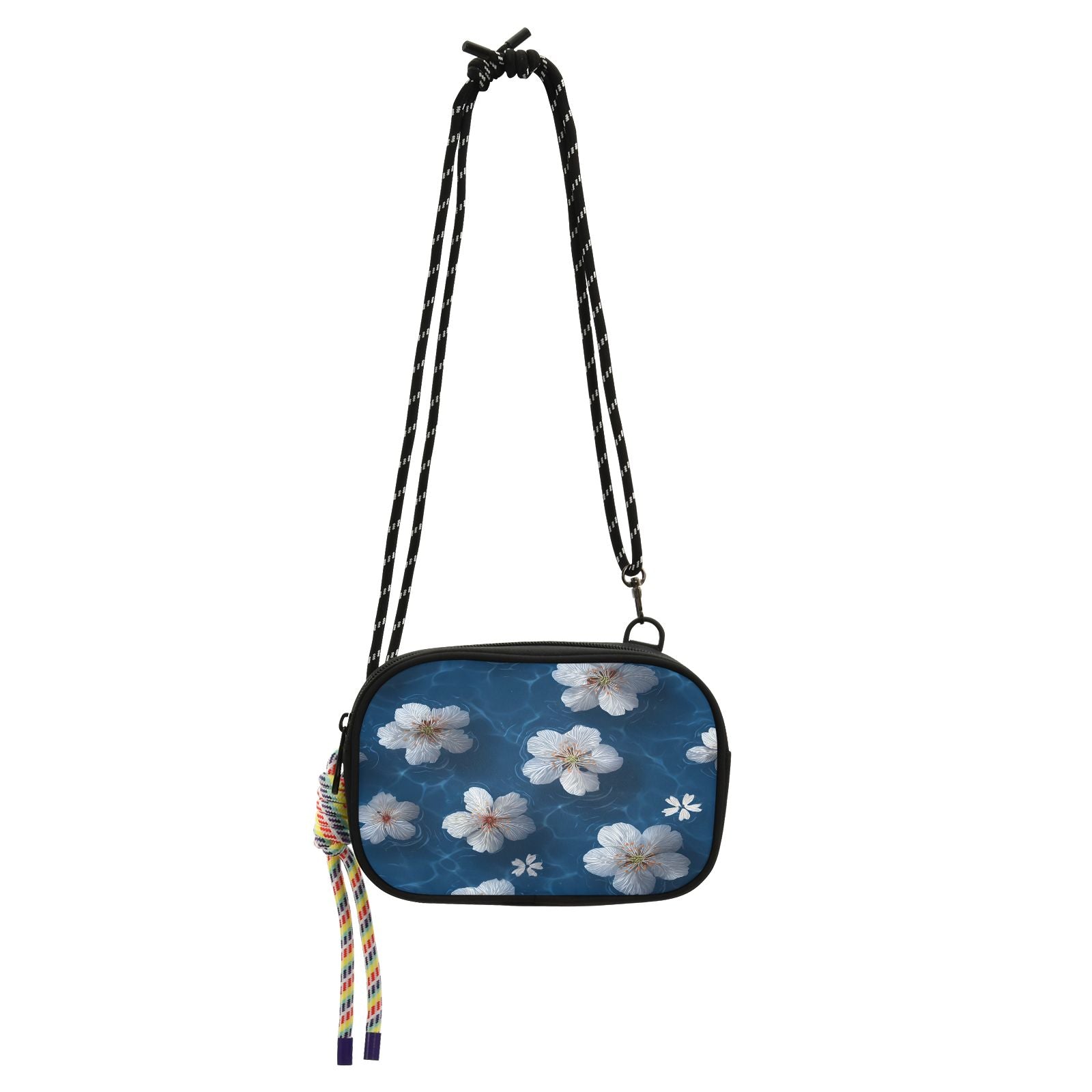 Floral Crossbody Phone Bag with Zipper Pocket