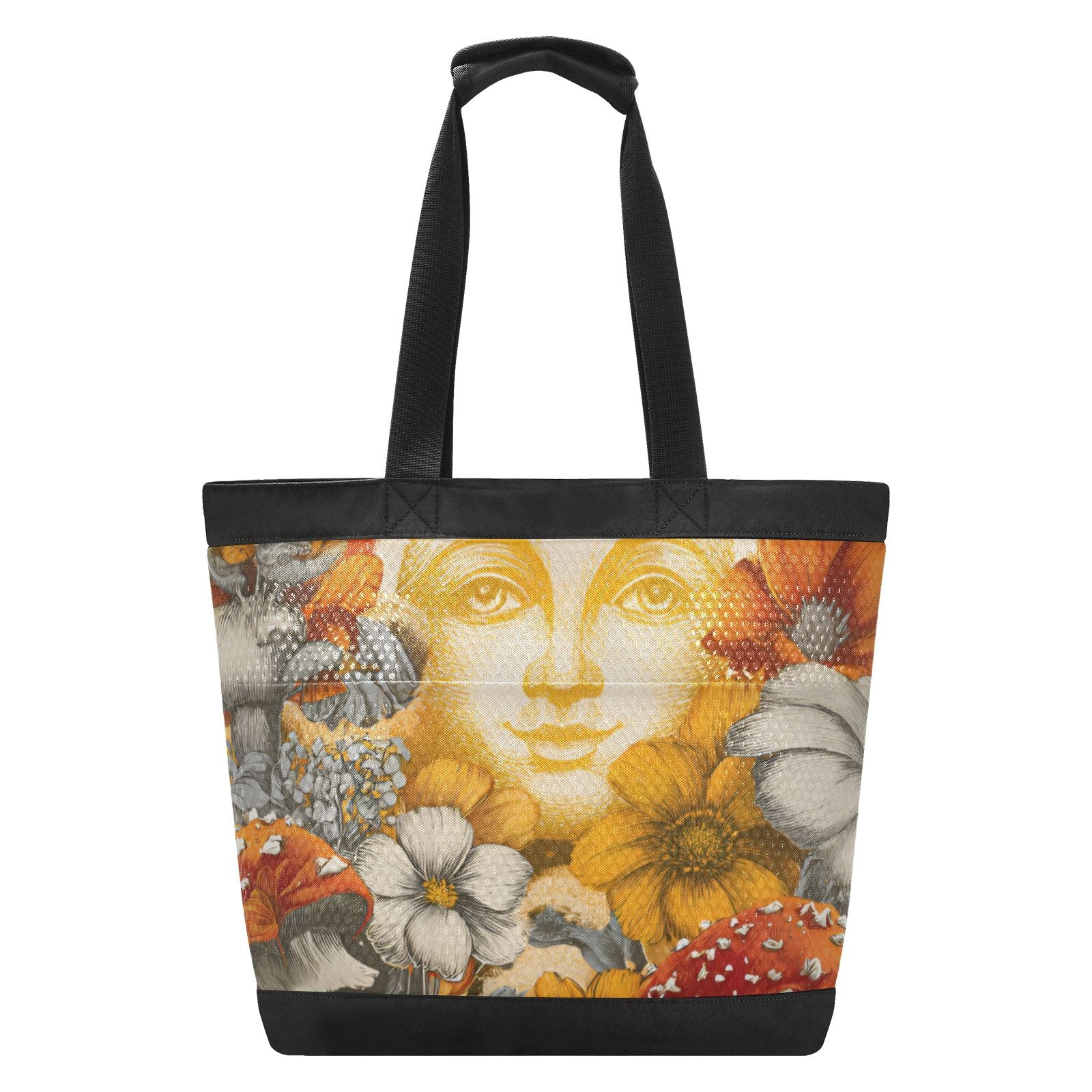 Bohemian Tribal Tote Beach Bag - Waterproof Mesh Vacation Essentials with 3 Exterior Pockets, Sandproof Bottom for Cruise/Shopping/Gym, Women's Travel Accessories