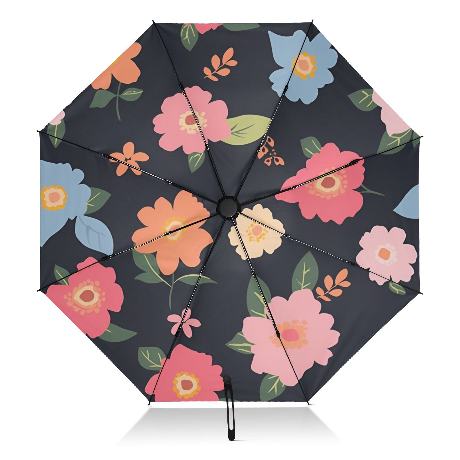 Dark Galaxy Starry Sky Umbrella - Waterproof Outdoor Umbrella with Golden Stars &amp; 8 Reinforced Ribs for Sun/Rain Protection&nbsp;